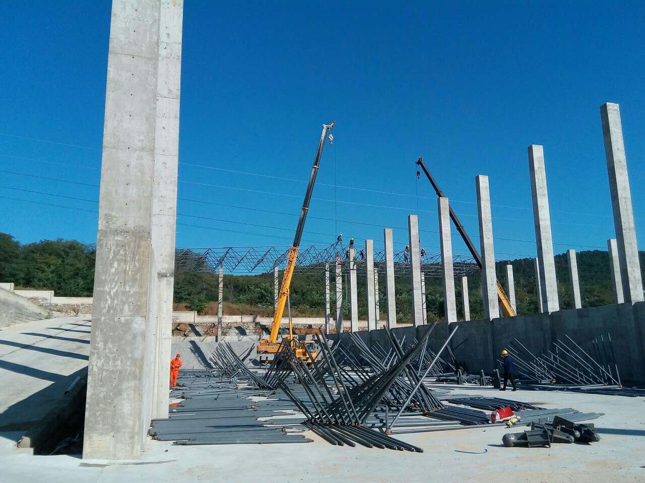 成都搅拌站网架